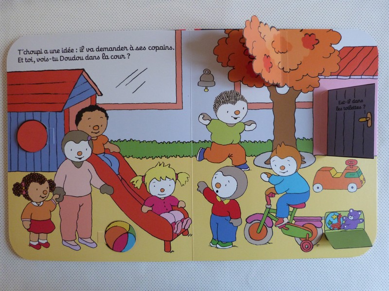 lecole de tchoupi chut les enfants lisent